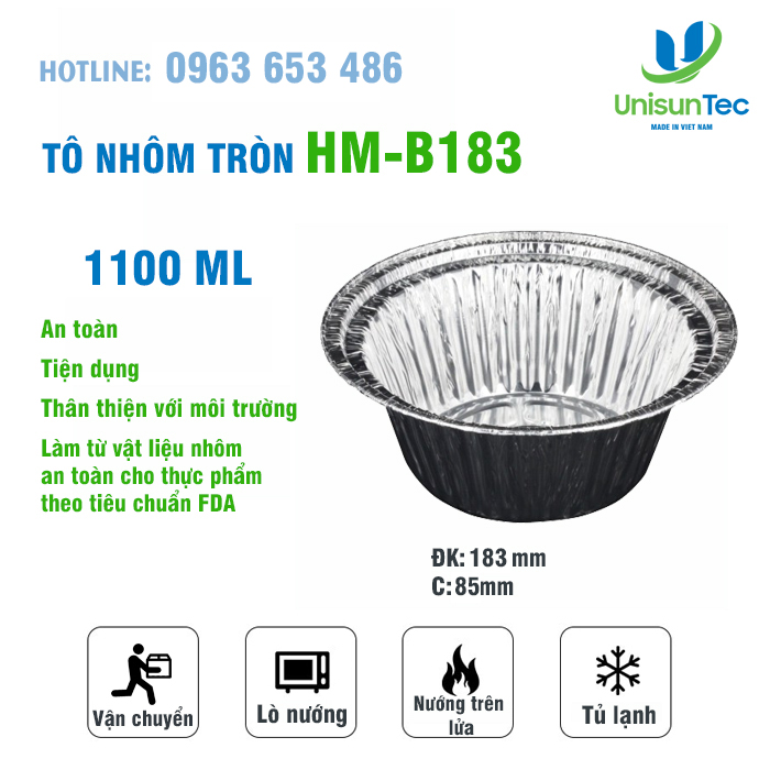 Khay nhôm tròn
